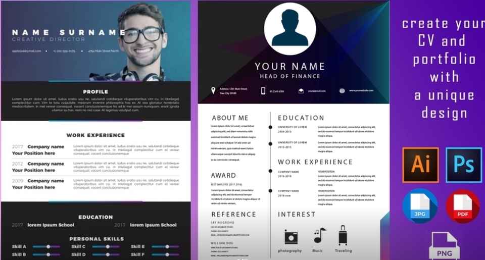 Portfolio & Resume - DESAIN RESUME / CV MINIMALIS DAN PROFESIONAL - 5