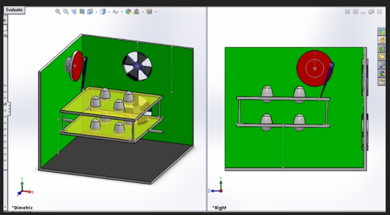 3D Perspective - ออกแบบโมเดล, กราฟฟิก 3D หรือโมเดลที่เคลื่อนไหว จำลองวิเคราะห์อุณหภูมิด้วย PG. Solid works, Auto cad - 3