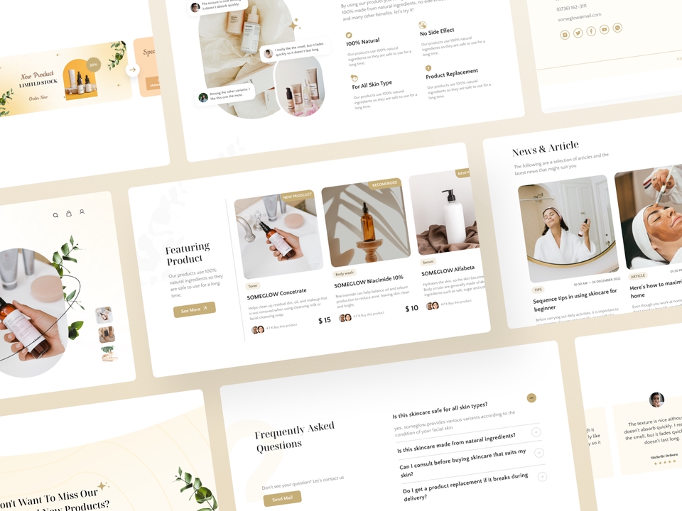 Desain UI UX Web untuk website platform freelance dengan desain minimalis dan modern.