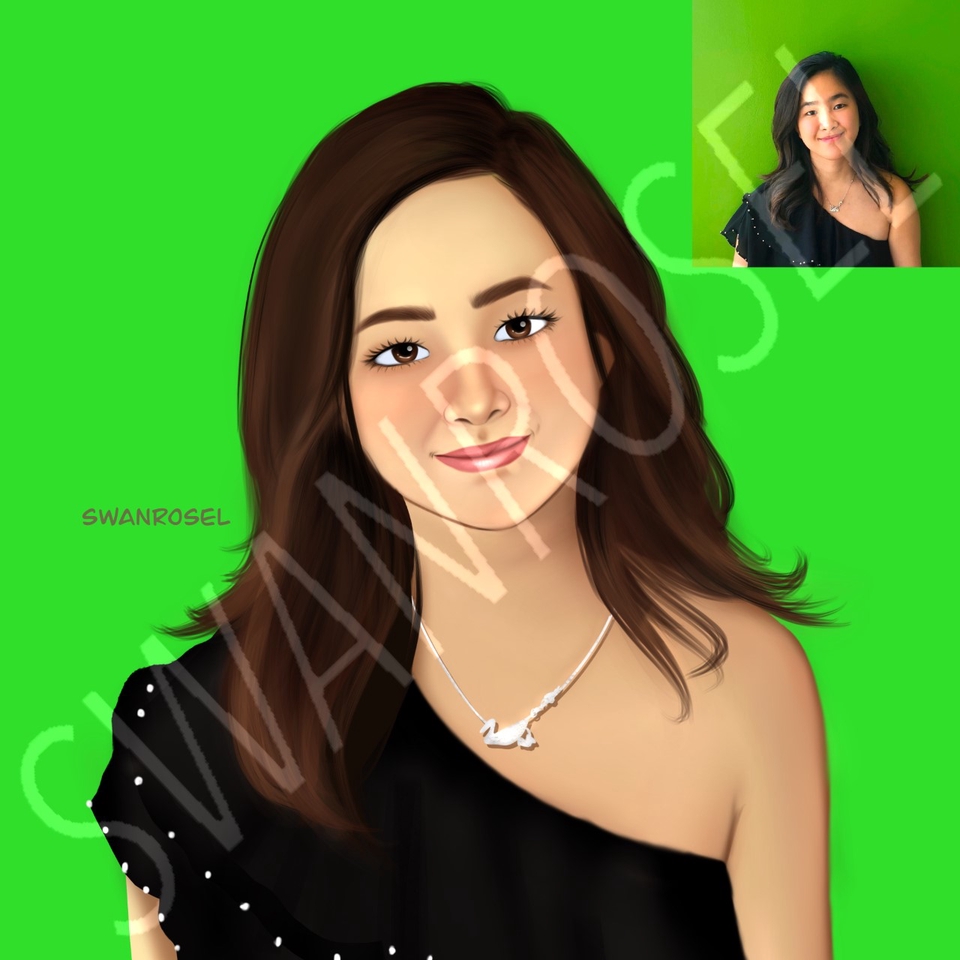 Gambar Potret - Desain Potret Semi-Realistis - 3