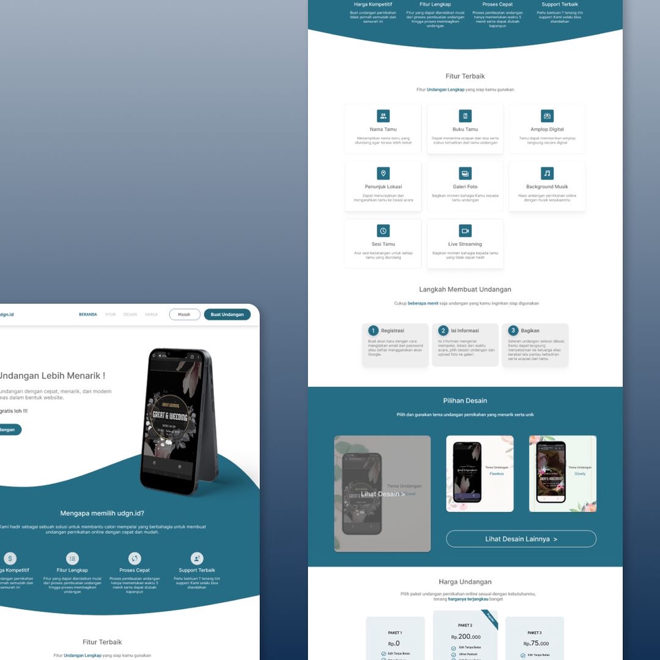 Desain UI UX Website dan Landing page