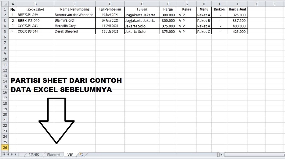 Entri Data - Olah data Excel / Entry Data (Singkat) - 4