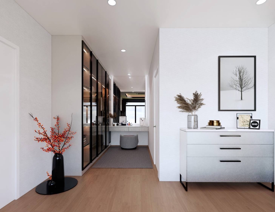 ออกแบบตกแต่งภายในและภายนอก - INTERIOR รับออกแบบตกแต่งภายใน บ้าน คอนโด รีโนเวท 3D Perspective - 4