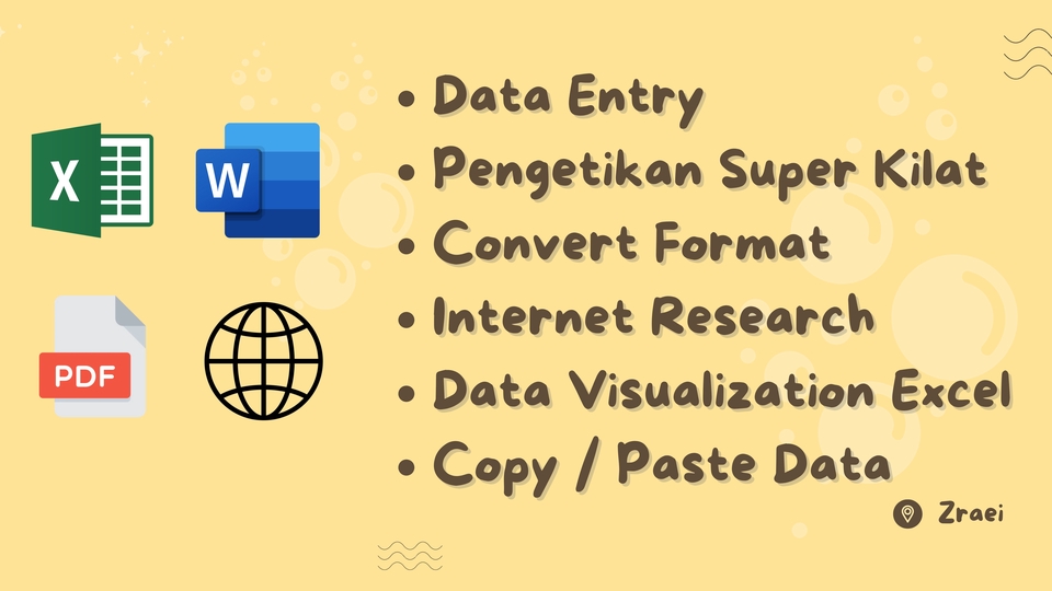Entri Data - Jasa Entri Data, Internet Research, Pengetikan Super Cepat, Convert Format Dokumen, Retype Data, Dll - 1