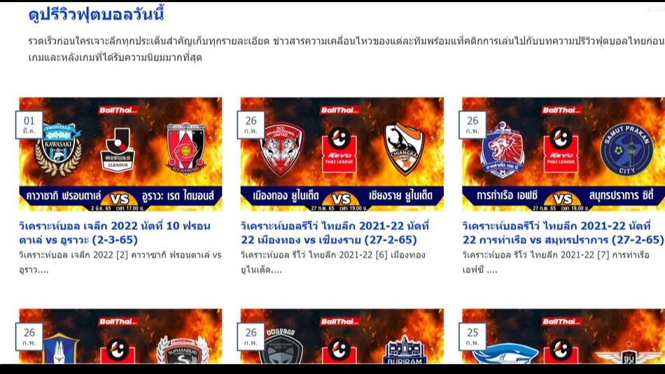 รับเขียนบทความฟุตบอลไทย วิเคราะห์บอลไทย บทความกีฬา SEO