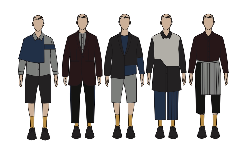 Desain Kaos & Motif - Ilustrasi Fashion Digital (Depan dan Belakang) untuk Wanita & Pria - 7