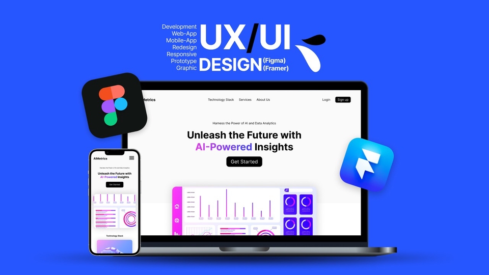 รับออกแบบUI UX ออกแบบเว็บไซต์และแอพพลิเคชั่นด้วยAI เพิ่มประสิทธิภาพการทำงาน