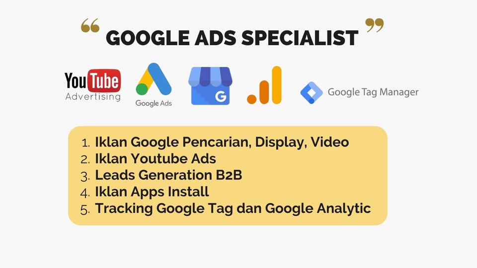 Digital Marketing - Jasa Iklan Google Ads| Social Media Ads | CPAS Ads | Marketplace Ads | Pasang Tracking - 5