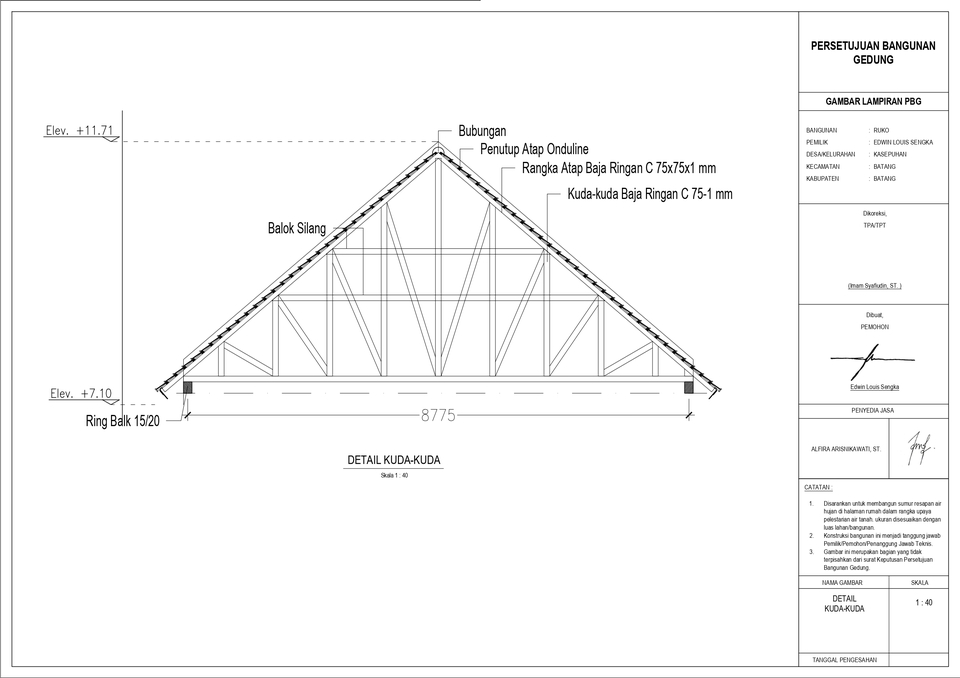 CAD Drawing - GAMBAR KERJA, DED, AUTOCAD - 4