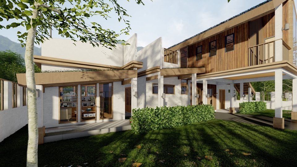 ออกแบบตกแต่งภายในและภายนอก - 3d Render . 3d Model . House Design รับทำภาพ 3มิติ ปั้นโมเดล และ ออกแบบบ้าน  - 5