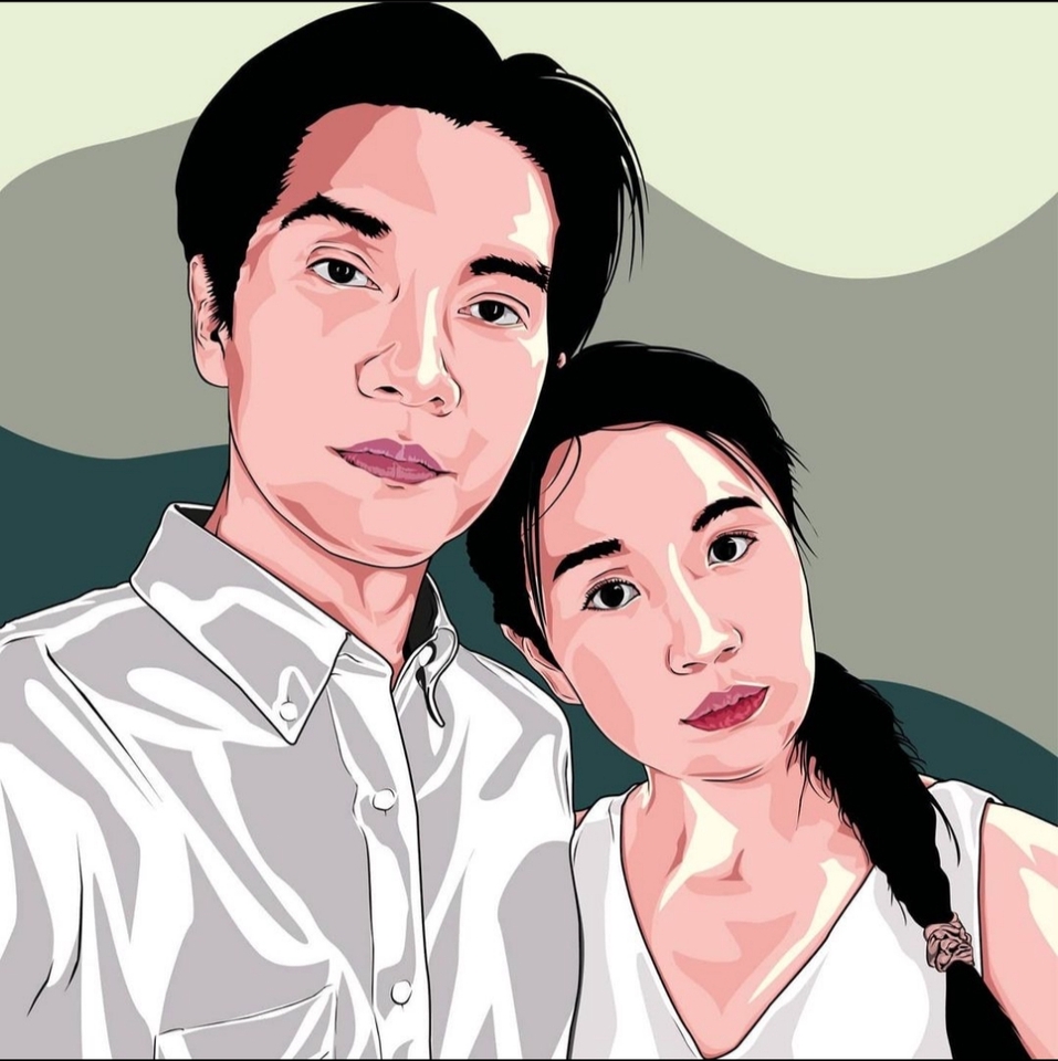 วาดภาพเหมือน Portrait - รับวาดรูป Portrait แนว Vector Art - 4