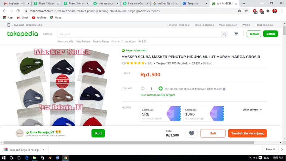 Update Produk Toko Online - JASA MASS UPLOAD PRODUK DAN VIRTUAL ASSISTANT MARKETPLACE - 3