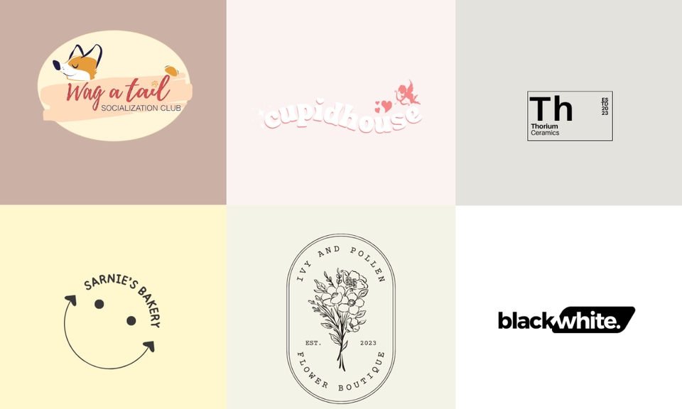 รับออกแบบโลโก้สวยๆ สไตล์มินิมอล โลโก้ธุรกิจ โลโก้ร้านค้า