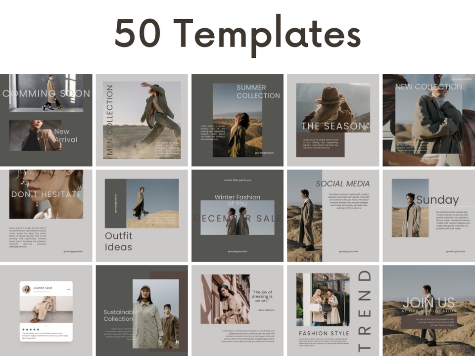 Banner Online - 50 Template untuk Instagram post - 3