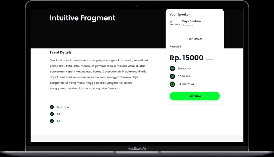 Web Development - Website Ticketing Menggunakan (MERN) MongoDB, ExpressJs, React, Node - 4
