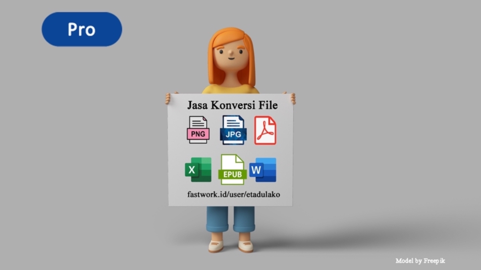 Pengetikan Umum - Jasa Konversi (Ketik Ulang) File/Dokumen (Bisa Scan) - 1