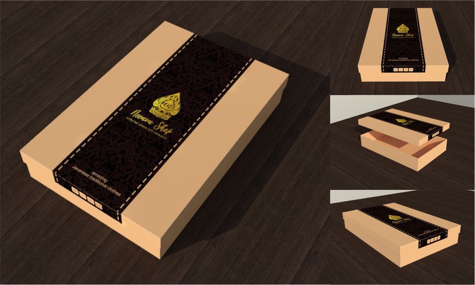 Label & Kemasan - Design Box Packaging premium untuk kemasan fashion gaya modern minimalis - 3