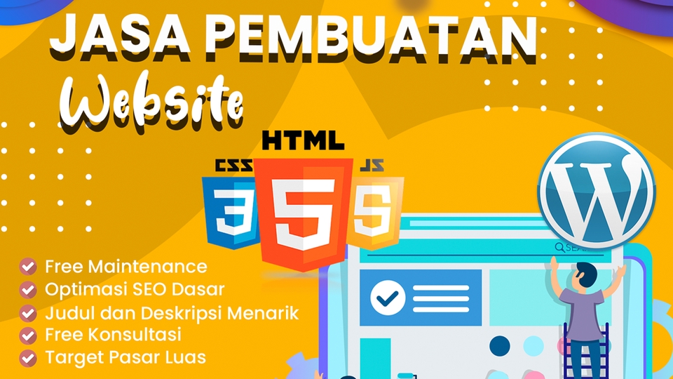 Web Development - Jasa Pembuatan Website Wordpress, 2-5 Hari Jadi - 1