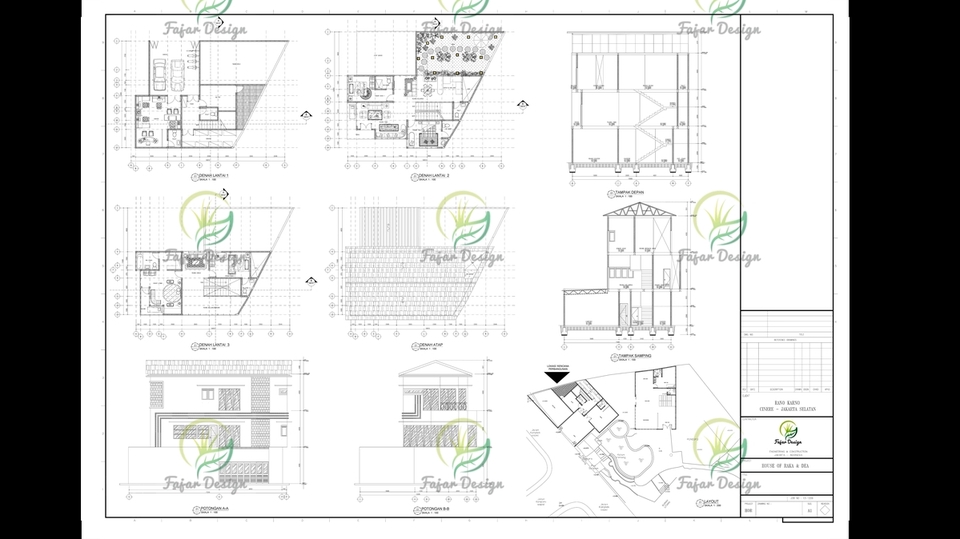 3D & Perspektif - Desain Rumah Tinggal, Office Dll Dalam Bentuk 3D - 14