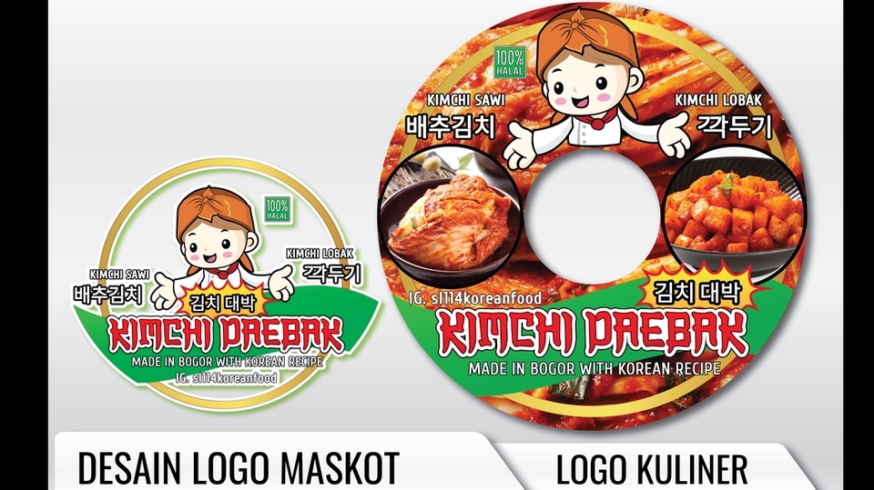 Logo - Edit Logo Maskot Kartun berdasarkan Referensi Contoh dari Buyer - 5