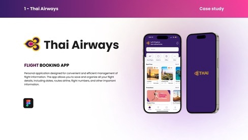 ออกแบบแอพพลิเคชั่น จองเที่ยวบิน สำหรับ Thai Airways