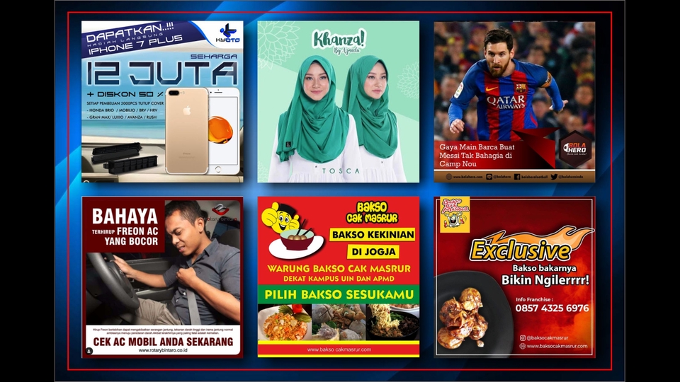 Banner Online - Desain 10 Banner Instagram, Banner Sosmed - 1