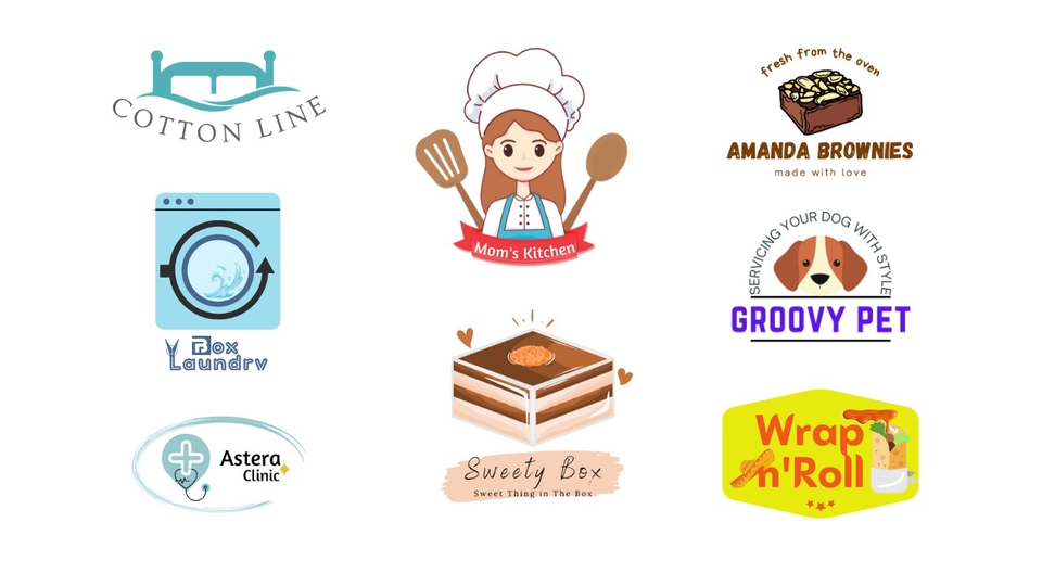 Logo - Logo UMKM / Sticker & Logo Online Shop / Logo Perusahaan / Restoran - 1