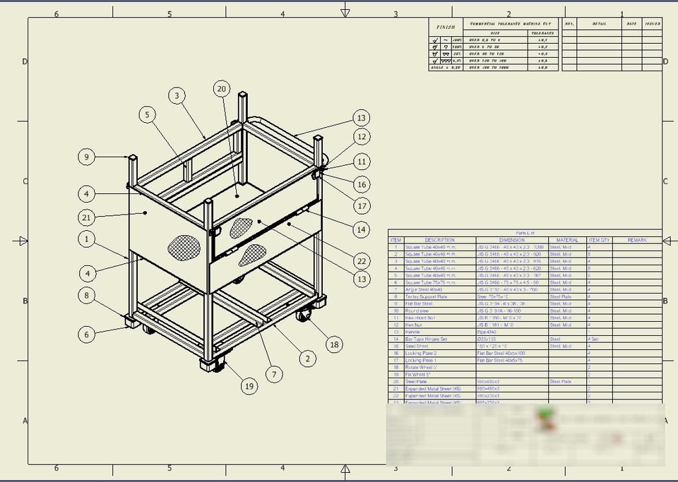 เขียนแบบวิศวกรรมและออกแบบโครงสร้าง - ออกแบบและเขียนแบบ 2D - 3D งานชื้นส่วนเครื่องกล เครื่องจักร Automation / Production Line ฯลฯ - 8