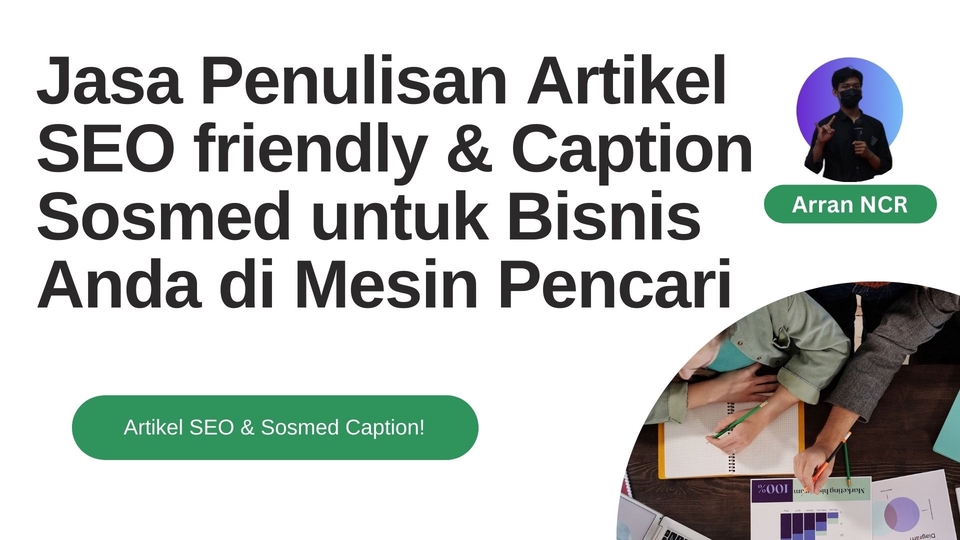 Penulisan Konten - Jasa Penulisan Artikel SEO friendly & Caption Sosmed untuk Bisnis Anda di Mesin Pencari - 1