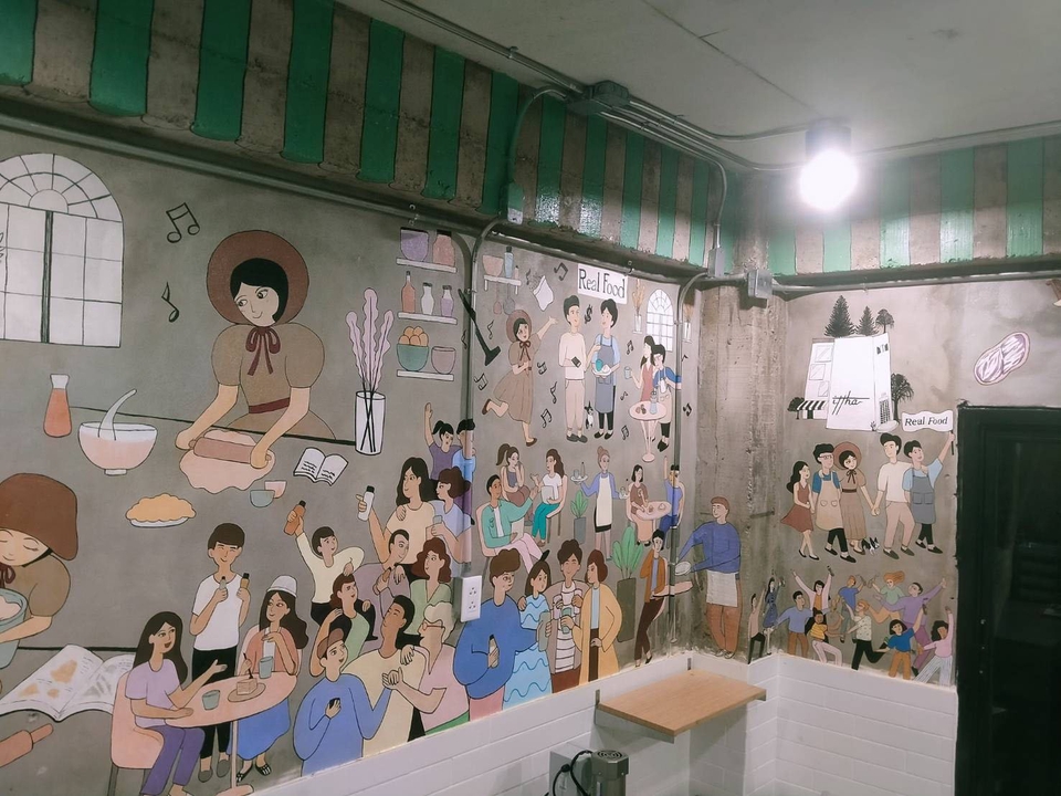 รับวาดภาพประกอบ สไตล์การ์ตูนน่ารัก วาดภาพบุคคล วาดภาพอาหาร ภาพวาดฝาผนังร้านค้า ภาพประกอบนิทาน