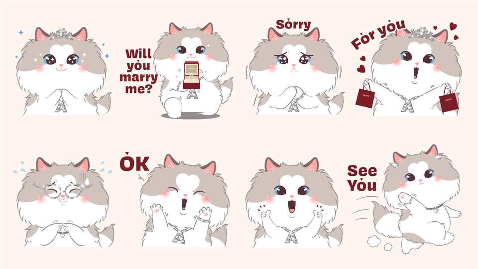 ออกแบบ LINE Sticker - ออกแบบการ์ตูนสติ๊กเกอร์ไลน์ ตามสไตล์ที่คุณลูกค้าต้องการ - 4