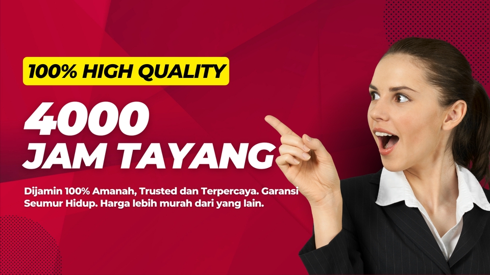 Tambah Followers - HQ YOUTUBE SUBSCRIBERS & JAM TAYANG - 3