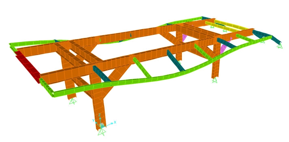 3D & Perspektif - 3d Model Shop Drawing Steel Structure - 9