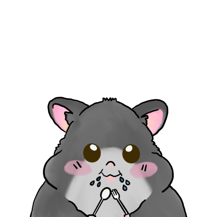 รับวาดการ์ตูนน่ารักสไตล์มินิมอล  วาดการ์ตูน hamster