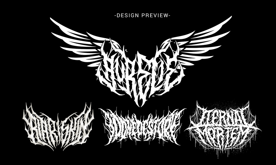Logo - Design logo metal,deathmetal,lettering - 3