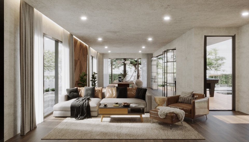 ออกแบบตกแต่งภายในและภายนอก - ออกแบบและต่อเติม โครงการ Flora Ville Park City Suwinthawong - 3