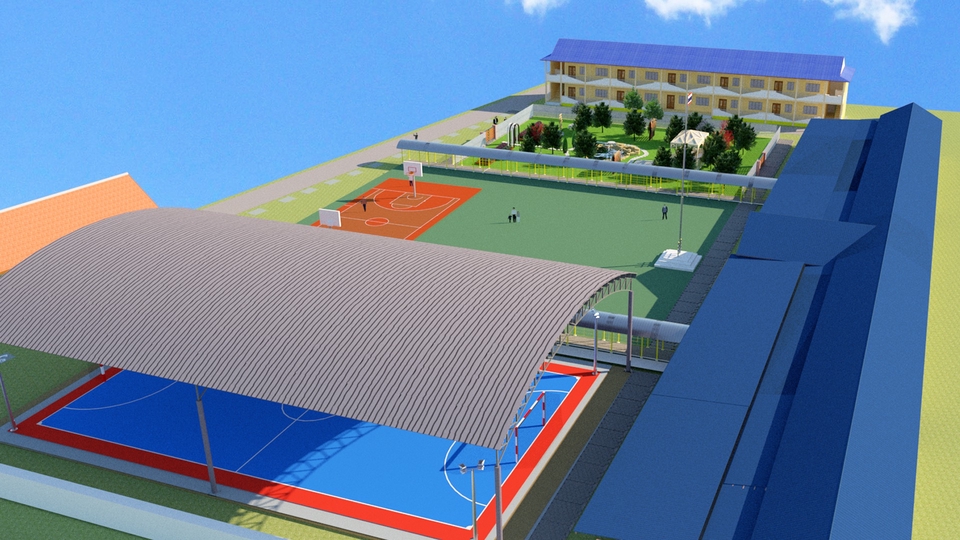 รับทำโมเดล 3d โรงเรียน 3d packshot รับปั้นโมเดล 3d รับออกแบบ 3d รับตัดโมเดลบ้าน