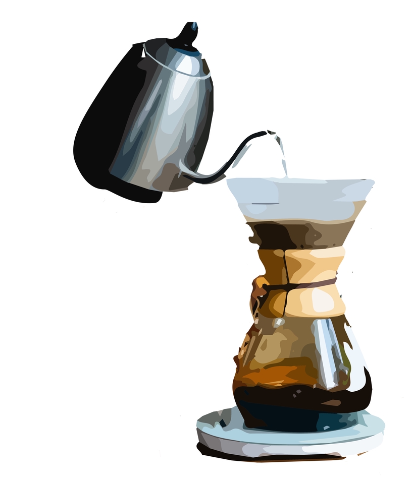 รับวาดรูป กาแฟดริป โดยศิลปินมืออาชีพ วาดภาพประกอบ สไตล์ดิจิตอลเพ้นท์