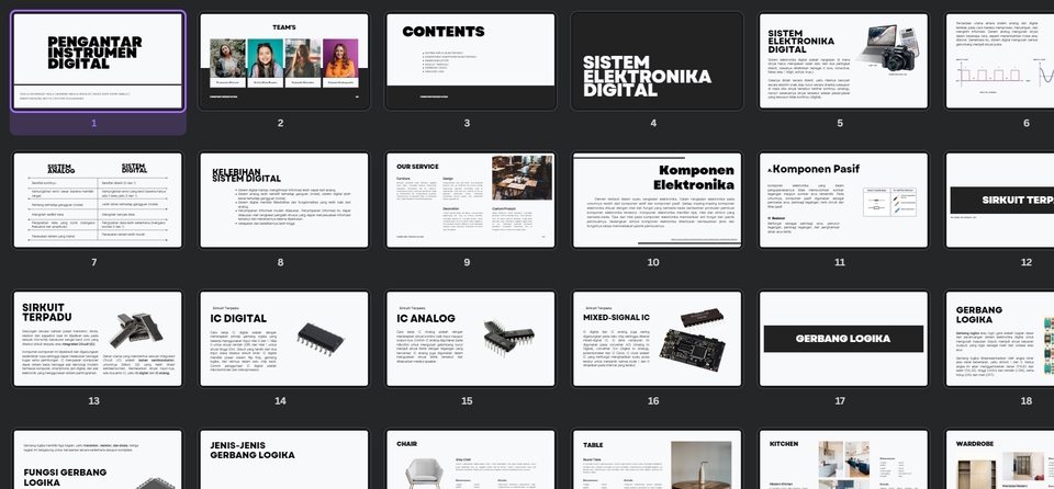 Jasa pembuatan slide presentasi power point dengan desain profesional untuk keperluan skripsi atau seminar, desain ppt harga murah.