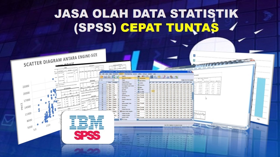 Jasa Menganalisis dan Olah Data Berbagai Cara - Jasa Olah Data Statistik (SPSS/AMOS/SmartPLS) Cepat Tuntas