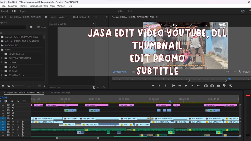 Video Editing - JASA EDIT VIDEO (KONTEN YOUTUBE, SHORT MOVIE, VLOG, PROMOSI, DLL) - 1