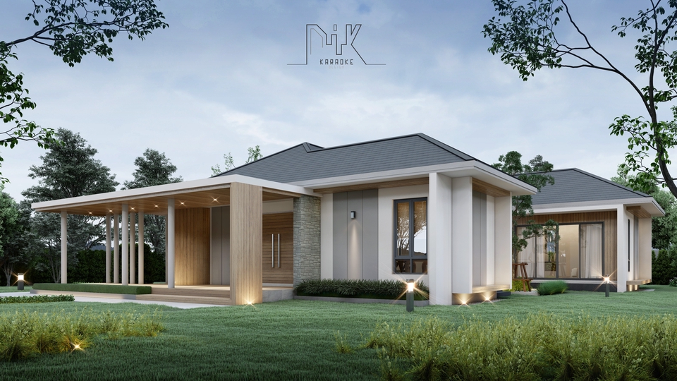 ออกแบบตกแต่งภายในและภายนอก - ออกแบบ perspective ภายนอก/ภายใน - 6