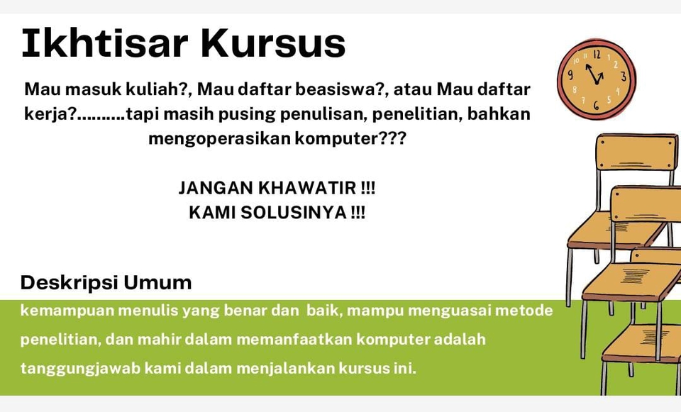Kursus Online Untuk Meningkatkan Kemampuan Menulis, Penelitian, dan Mengoperasikan Komputer