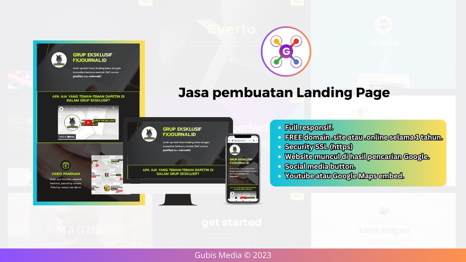 Web Development - Landing Page RESPONSIF untuk bisnis atau portofolio anda! - 2