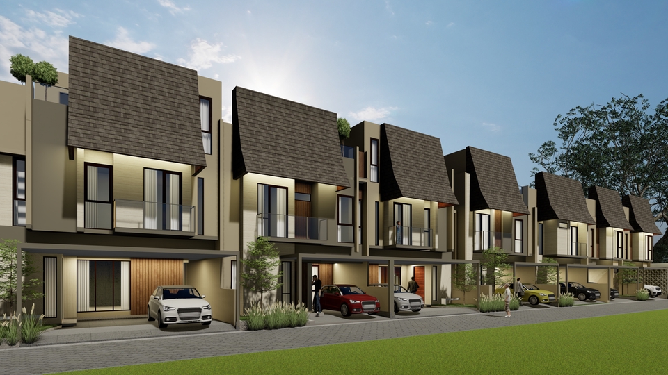 Jasa desain arsitektur 3d untuk desain rumah minimalis modern.