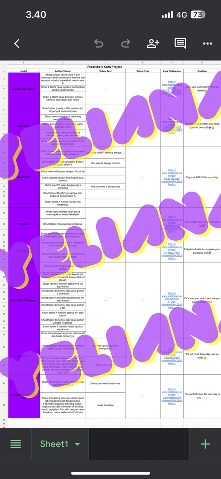 Penulisan Konten - Social Media (IG & Tiktok) Content Plan (weekly/monthly) - 5