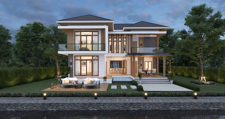 ออกแบบตกแต่งภายในและภายนอก - รับออกแบบอาคารทุกประเภท ภายนอก/ภายใน (Exterior Design & Interior Design) - 7