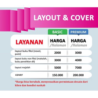 Digital Printing - JASA LAYOUT buku, novel, buku pelajaran, majalah, buletin, dll - 2