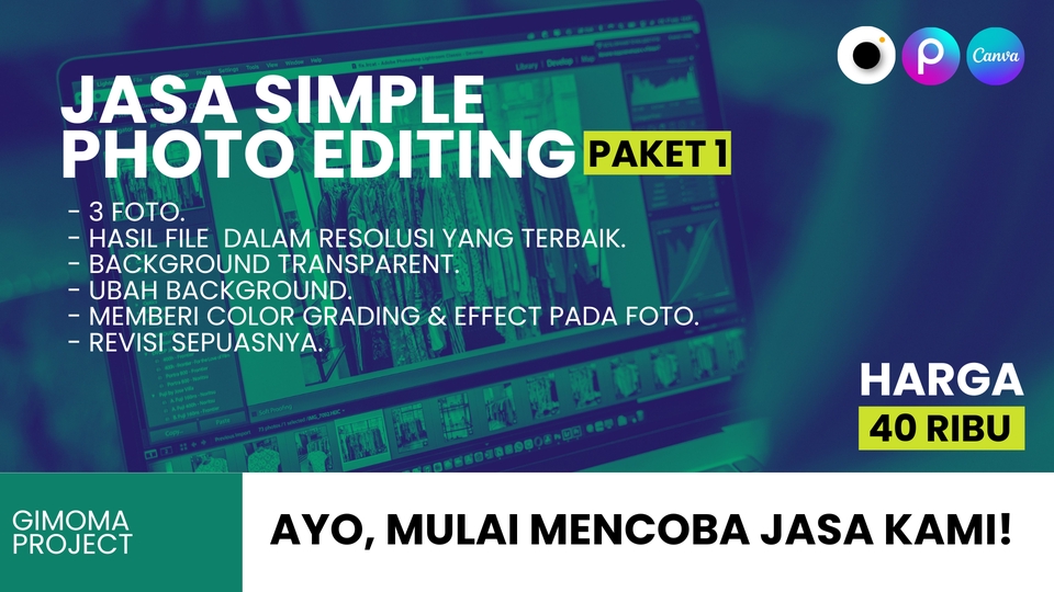 Edit Gambar & Photoshop - Jasa Simple Photo Editing MURAH & TERJANGKAU! - 7