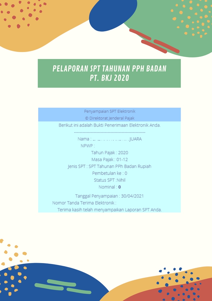 Akuntansi dan Keuangan - Jasa Pelaporan Pajak SPT Tahunan Badan & SPT Masa Bulanan Konsultan Pajak - 5